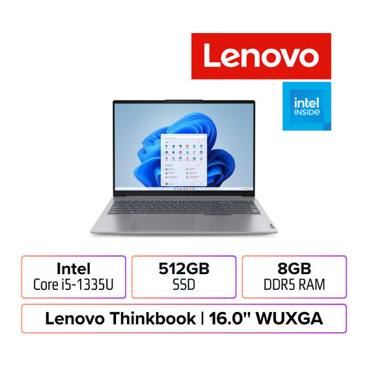 Lenovo ThinkBook 16 G6 | Intel Core i5 | 8GB RAM | 512GB SSD | Win 11 Pro