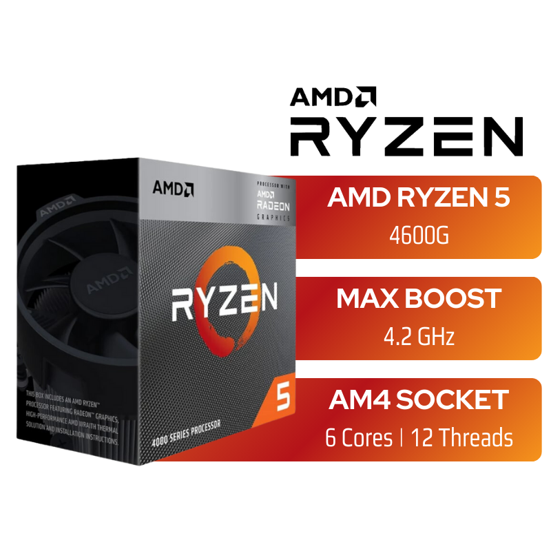 AMD RYZEN 5 4600G 6-Core E 3.7 GHZ AM4 CPU