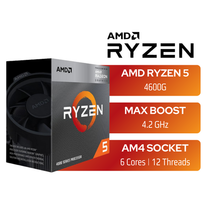 AMD RYZEN 5 4600G 6-Core E 3.7 GHZ AM4 CPU