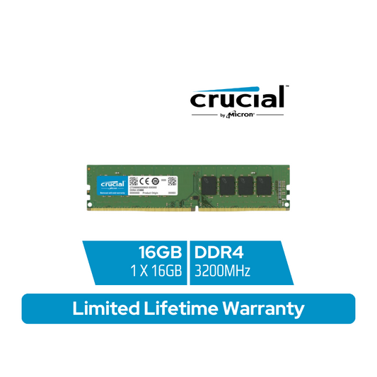 Crucial 16GB 3200MHz DDR4 Desktop Memory