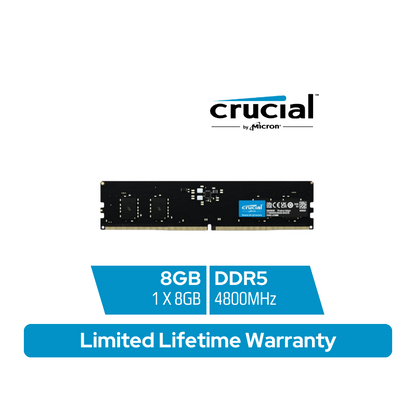 Crucial 8GB 4800MHz DDR5 Desktop Memory