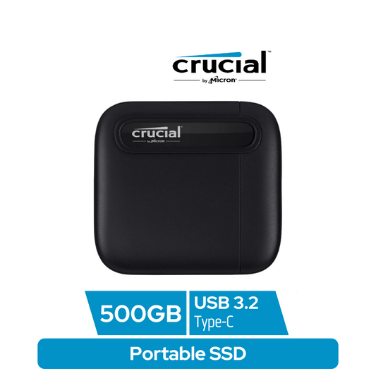 Crucial X6 500GB Portable SSD