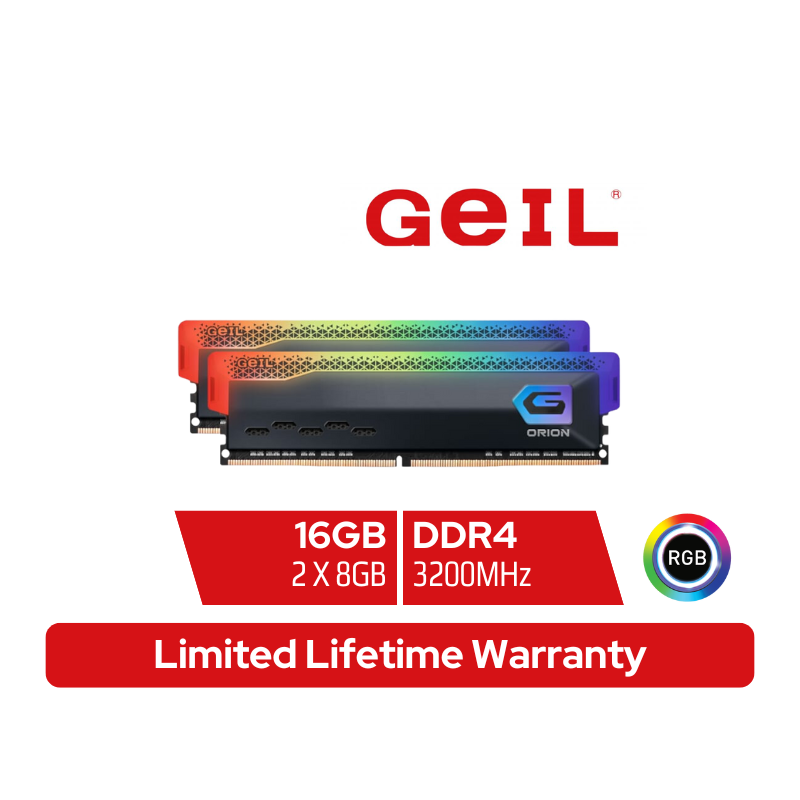 Geil Orion RGB 16GB KIT 3200MHz DDR4 Desktop Gaming Memory