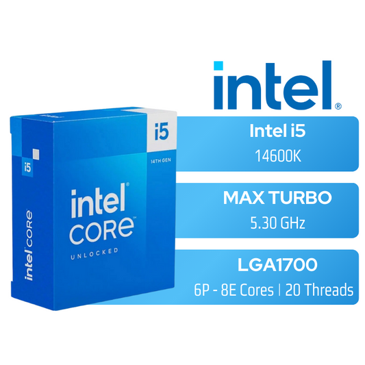 Intel 14th Gen Core i5-14600K LGA1700 3.5GHz 14-Core CPU