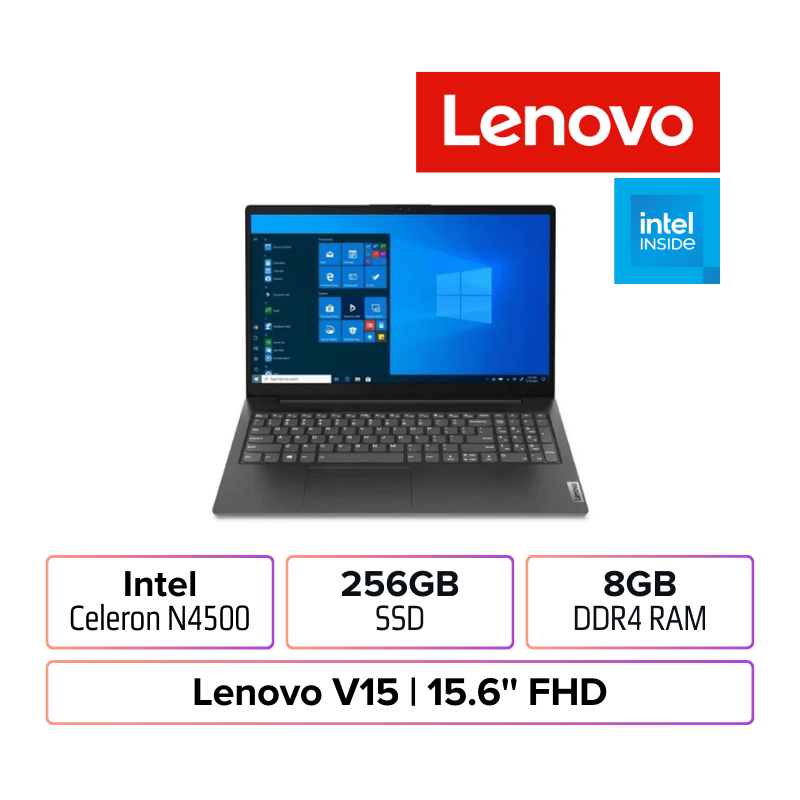 Lenovo V15 G2 | Intel Celeron | 8GB RAM | 256GB SSD | Win 11 Home