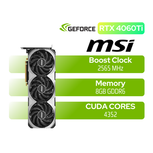 MSI GeForce RTX 4060Ti Ventus 3X 8GB