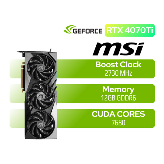 MSI GeForce RTX 4070Ti Gaming X SLIM 12GB