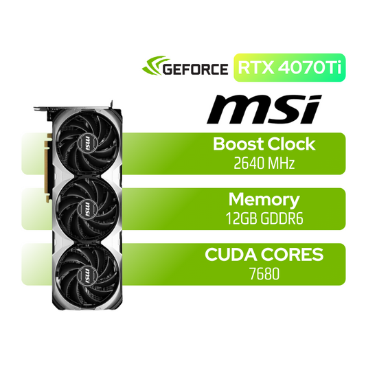 MSI GeForce RTX 4070Ti Ventus 3X OC 12GB