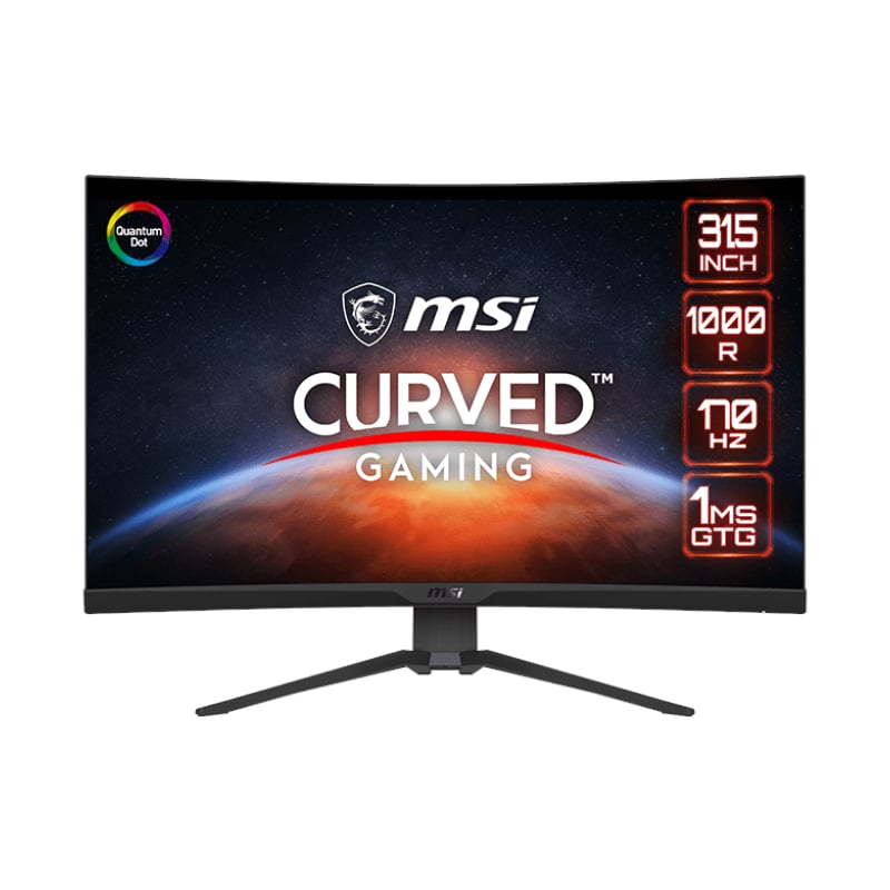 MSI MAG325CQRF QD 31.5″ Curved Gaming Monitor – 170Hz