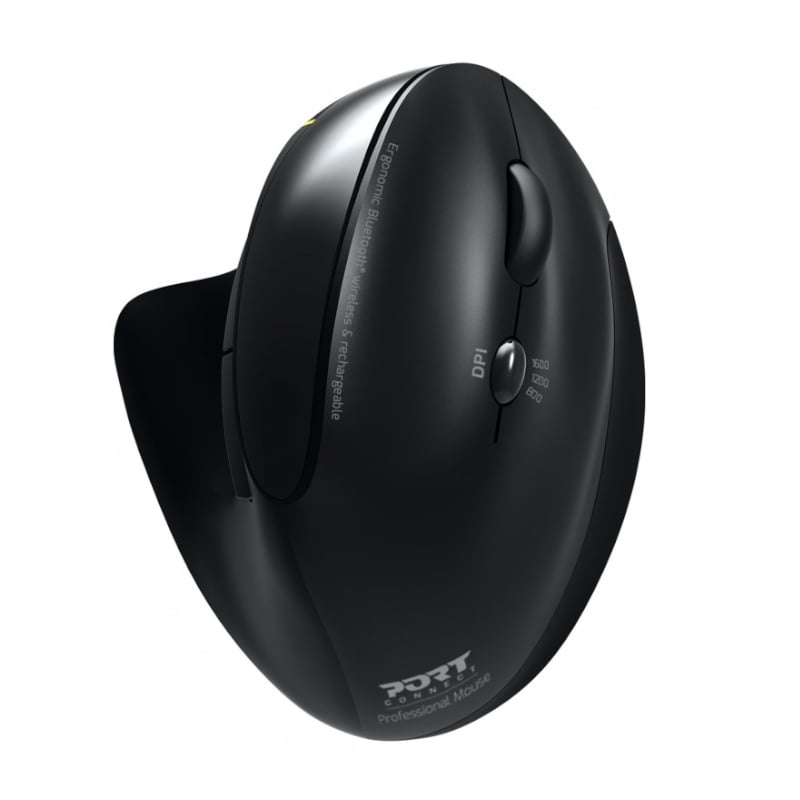 Port Connect Wireless Rechargeable Ergonoc Mouse