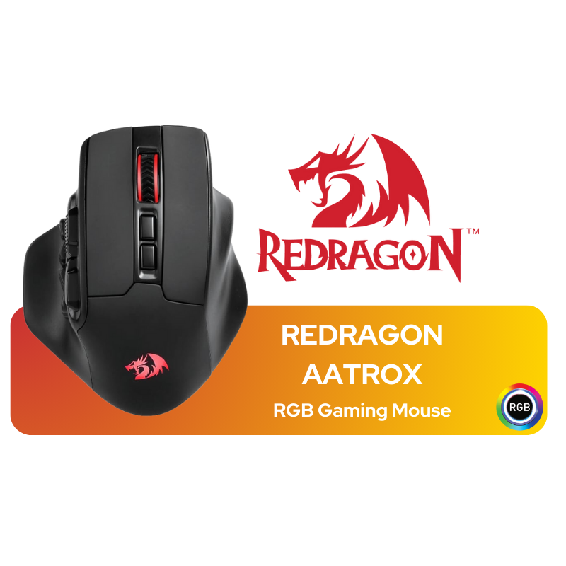 REDRAGON AATROX Wireless RGB Gaming Mouse