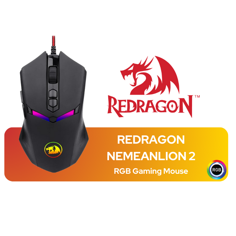 REDRAGON NEMEANLION 2 RGB Gaming Mouse